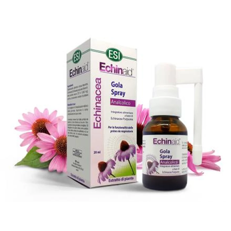 ESI® Alkoholmentes Echinacea torokspray - Több, mint 500 fújásra elegendő! Mentás ízű, cukormentes.