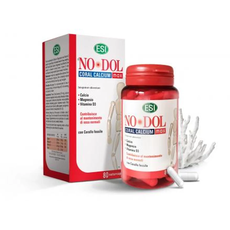 ESI® Korall kalcium kapszula - magnéziummal és D3 vitaminnal, nehézfém- mentes, szerves termék.