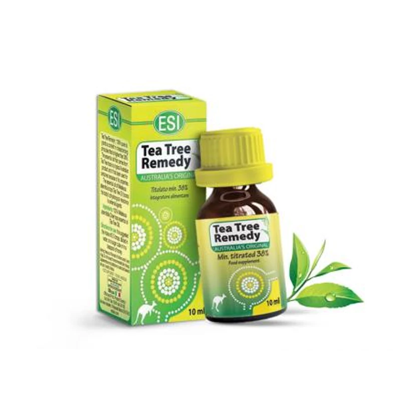 ESI® 100%-os tisztaságú Ausztrál Teafa olaj - Garantált 38 % feletti aktív hatóanyag (össz terpén) tartalom! 10ml