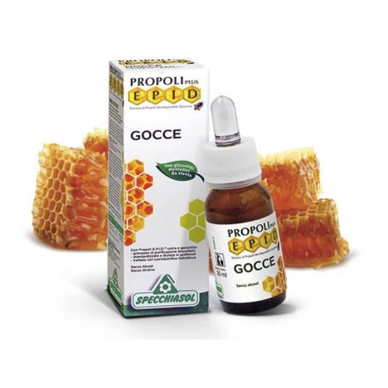 Specchiasol® Alkoholmentes Propolisz csepp - EPID® szabadalommal, tisztított vízben, glicerin nélkül. Extra sűrű!