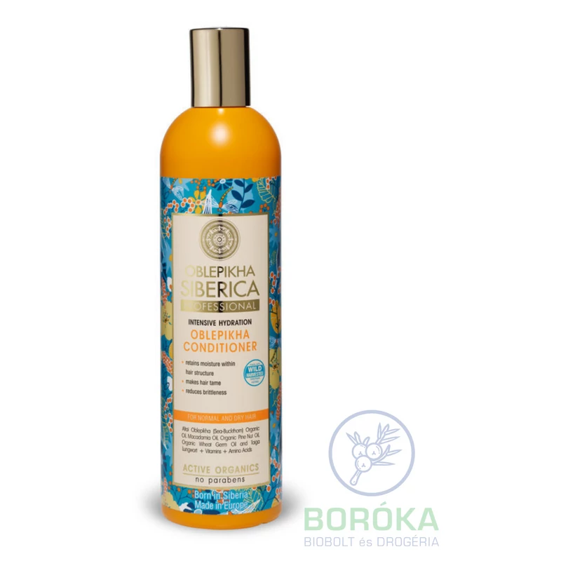 Natura Siberica Hidratáló homoktövis hajkondicionáló normál és száraz hajra • 400ml