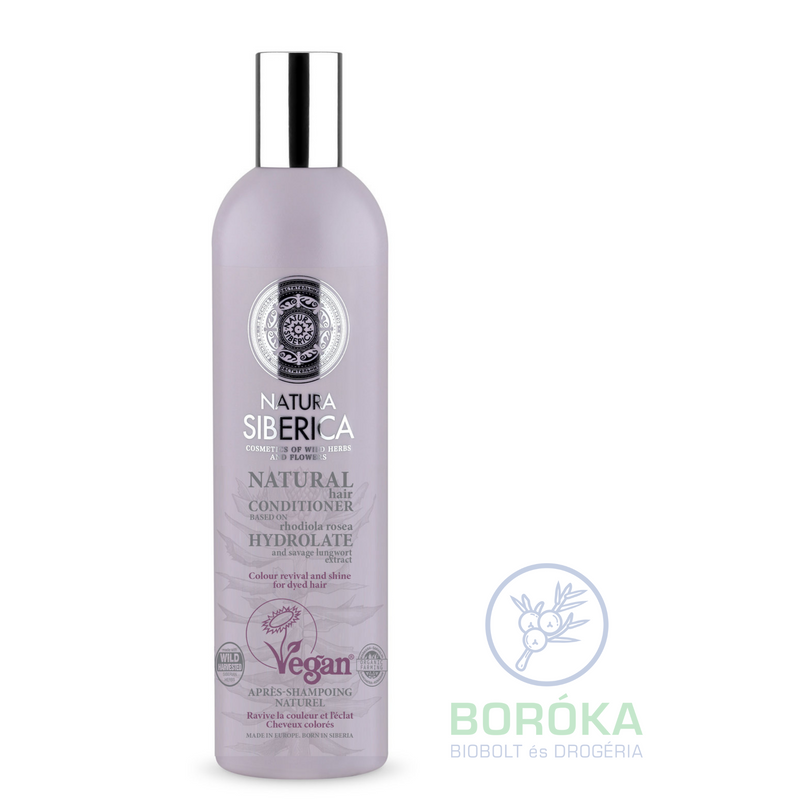 Natura Siberica Virágvízalapú színélénkítő és ragyogást adó hajbalzsam festett hajra • 400ml