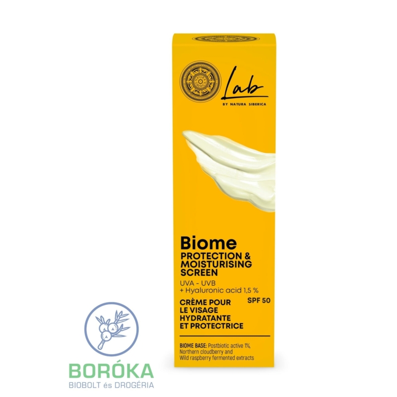 Natura Siberica Lab Biome Hidratáló fényvédő arckrém SPF50 • 30ml