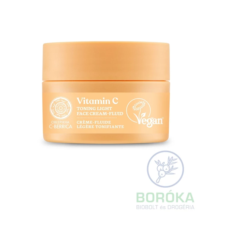 Natura Siberica Oblepikha C-Berrica Tonizáló arckrém-fluid C-vitaminnal