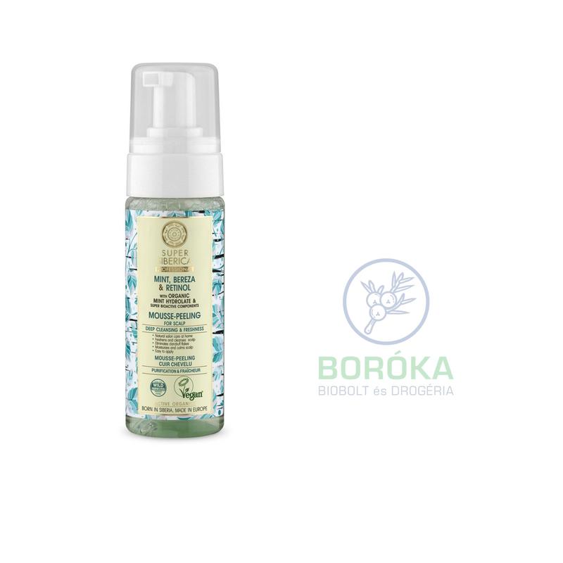 Natura Siberica Mélytisztító frissítő fejbőr peeling-hab zsíros hajra • 170 ml