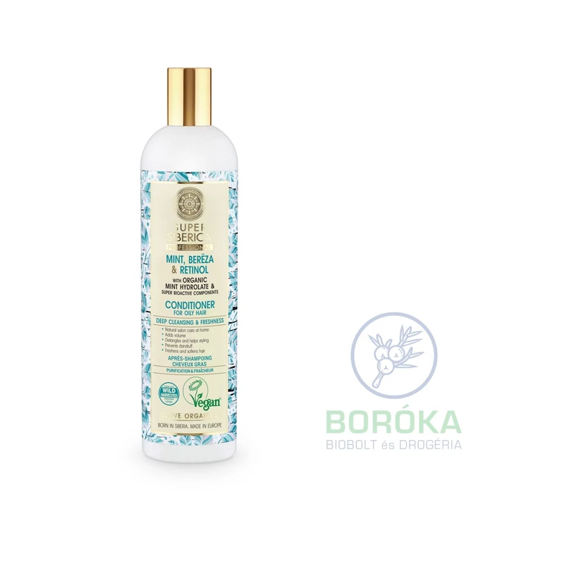 Natura Siberica Mélytisztító frissítő hajkondicionáló zsíros hajra • 400 ml