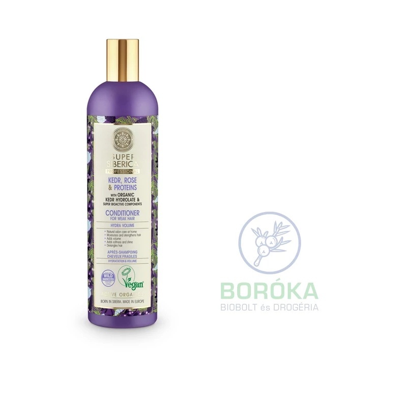 Natura Siberica Hidratáló dúsító hajkondicionáló gyenge hajra • 400 ml