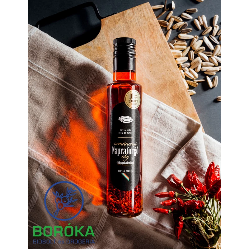 Ormánsági chili paprika ízesítésű napraforgó étolaj 0,25 l