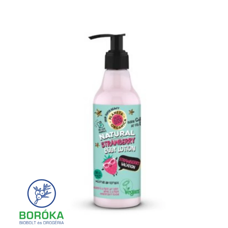 Skin Super Good Természetes epres testápoló Epres vakáció 250ml