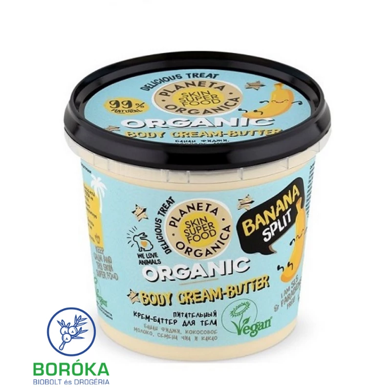 Skin Super Good Természetes krémes testvaj “Banánhajó” 360ml