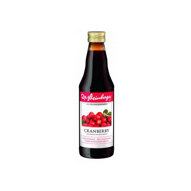 Dr Steinberger Tőzegáfonyalé 100%-os 330ml
