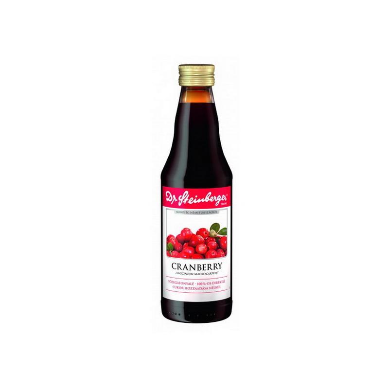 Dr Steinberger Tőzegáfonyalé 100%-os 330ml