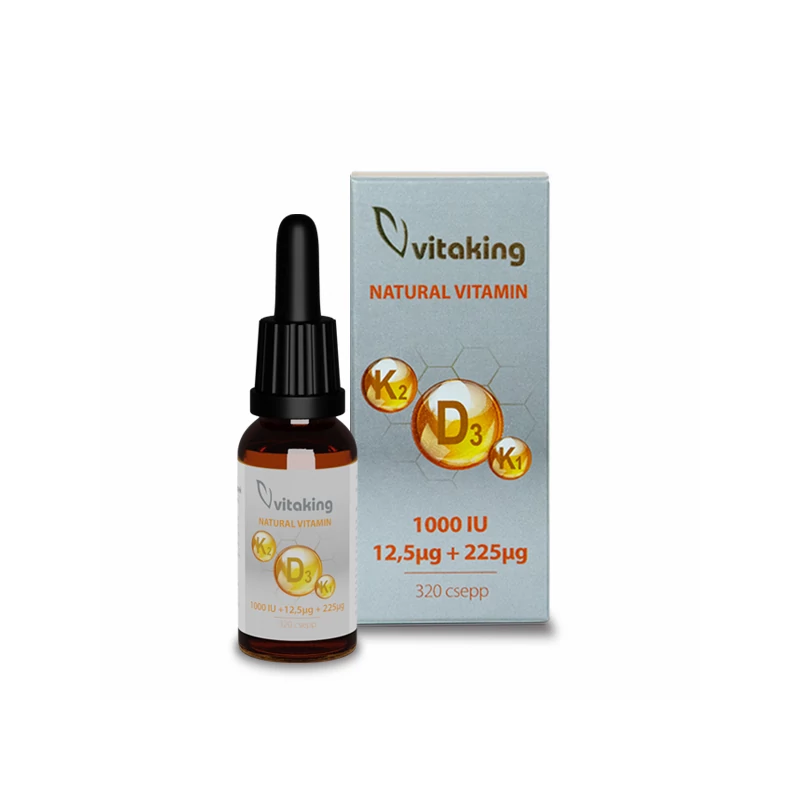 VITAKING D3+K2+K1 VITAMIN CSEPP 10ML (160 ADAG)